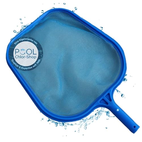 Duraol Laubkescher aus Kunststoff I Poolkescher in 35 x 18cm I Oberflächenkescher für Teleskopstange I Kescher für Pool/Planschbecken & Whirlpool I Schwimmbad Zubehör feinmaschig & stabil