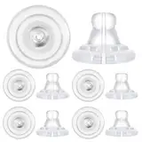AHQiZFX 10 Stück Ohrstecker Verschluss,Ohrring Silikon Stopper Klar,Ohrring Stecker Verschluss,Ohrringstecker Verschlüsse,Hypoallergener Silikon-Ersatz für Ohrstecker/Hängende Ohren,für Hakenohrringe