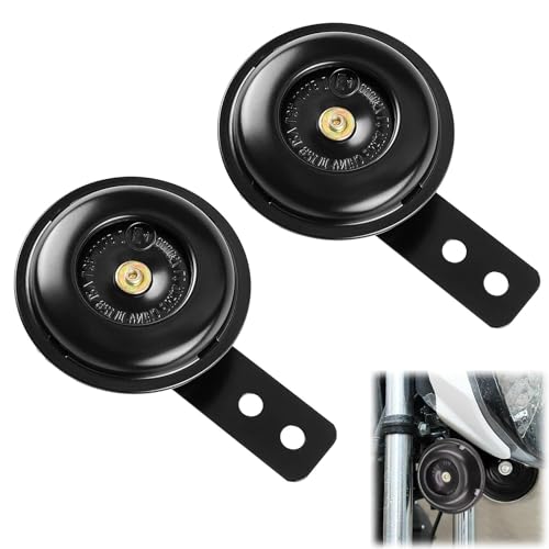 2 Stück Signalhorn Hupe 12v Laut, Niversal Horn, Motorrad Hupe,Für Roller, Motorrad, Dreirad, Pocket Bikes, 105db Wasserdicht