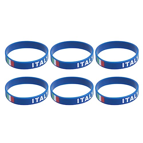Toddmomy Armbänder Mit Italien-Flagge – 10 Stück Silikonkautschuk-Armband Mit Italienischer Landesflagge Sportspiel-Handring Für Patriotische Feiertags- Armee-Sportfans Rennen