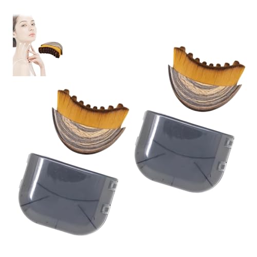 Lymphkonturen-Gesichtsbürste, Kinn und Kiefer, Trockenbürsten, Gesichtsbürste, Lymphdrainage-Massagegerät, passt sich der Haut an, präzises ergonomisches Design, Gesichtsreinigung, lindert Müdigkeit