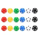 CVFRTT 18 Stück 1-10 Zahlenwürfel, Mehrseitige Würfel, Tischspiele, Brettspiele, Wurfspiele