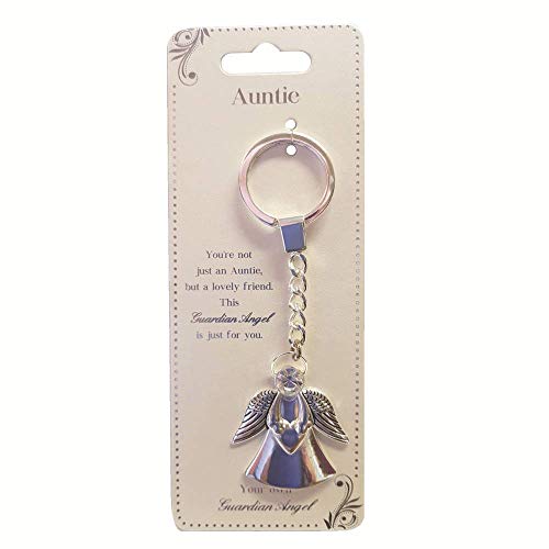 Schlüsselanhänger Tante Schutzengel mit Edelstein Sentimentale Geschenkidee für Sie 62773