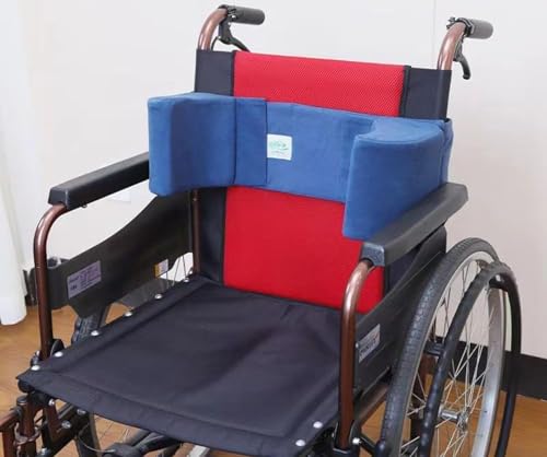 Seitliche Stütze für Rollstühle,Seitenstützkissen mit verstellbaren Seitenteilen für Rollstühle, Lordosenstützkissen für Bett und Rollstuhl, rutschfeste Stuhl-Armlehnenpolster für Rollstuhlfahrer