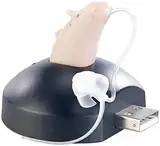 newgen medicals Hörgerät mit Ohrbügel: Digitaler HdO-Hörverstärker, 35 dB Verstärkung, 13,5-Std.-Akku, USB (Digitale Hörhilfe)