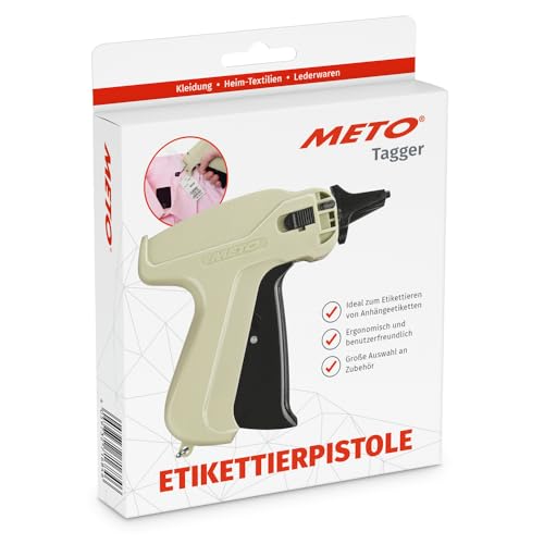 Original METO Etikettierpistole für Textilien - Heftpistole - Tagging Gun ideal für Kleidung, Preisschilder & Textilanhänger, sofort einsatzbereit