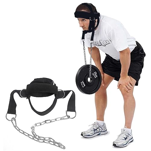Nackengurt Zum Gewichtheben, Kopfgurt Trainingsgerät Nackentrainer Builder Unterstützung Für Kraft Und Widerstandstraining Für Boxen Und Fitnessstudio, Entwicklung Von Nacken Und Rücken