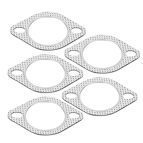 2,5 -Zoll -Zinkpack -Abgaberkopf nach Unten Rohrkrümmerkollektor Flanschdichtung - 5 Packung, 2 Bolzendesign für eine Verbesserte Versiegelung