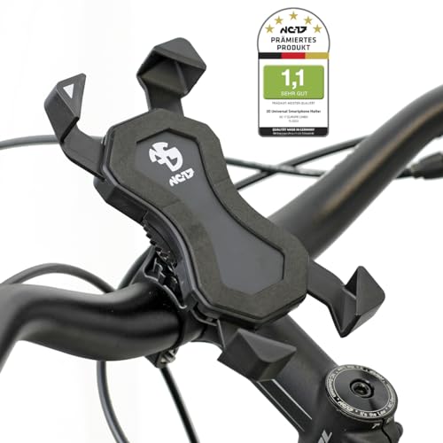 NC-17 Smartphone & Handy Halterung für Fahrrad, Bike, Motorrad | 360 Grad drehbar | für 4.5 - 6.8 Zoll Smartphones | Handyhalter für iPhone, Galaxy | Halter für Navigation und Mobiltelefon