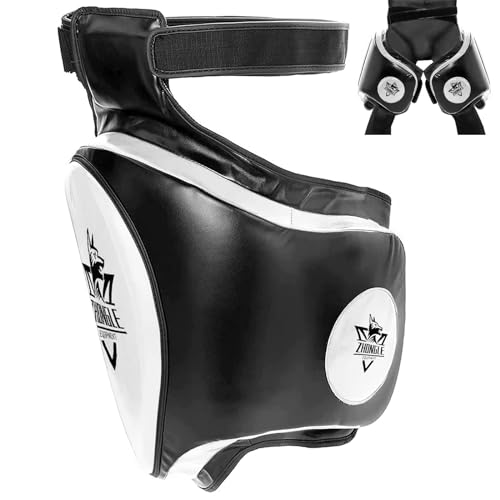 ZHONGLE Oberschenkelpolster Muay Thai, Oberschenkel-Sport-Protektor-Pads Max Thick 10,2 cm, Muay Thai Oberschenkelschoner Kick-Pads, Kicking Beinpolster für Muay Thai, UFC