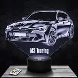 Nachttischlampe M3 Touring Miniatur-Sammlungsdekoration, Geschenkidee für Männer Auto Nachtlicht für Erwachsene Schlafzimmerdekoration, Originelle Weihnachtsidee für Auto-Fans