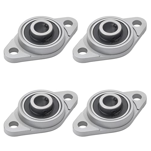 Stehlager Gehäuselager 4 Stück Flanschlager Rhombische Flanschlager Selbstausrichtend Stehlager Kugellager Lagerblock Flanschlager Kugellager Lagerblock (8mm Innendurchmesser)