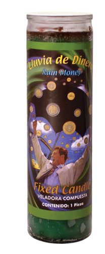 MAGIE/MYSTIK/KOMPLETTRITUAL: Magische Kerze aus Glas RAIN MONEY (Geld) mit Anleitung und Zeitpunktangaben