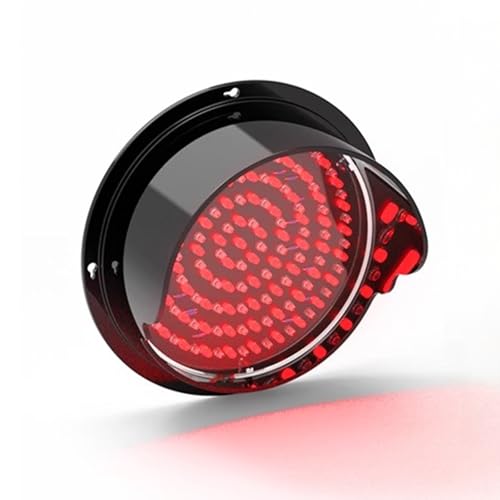 Ampel, LED Ampel, rot/grün/gelb Ampel,wasserdichter austauschbarer Ampelkern, Ampellinse, geeignet für Tor/Parkplatz/Logistik Entladen(Red,300mm/11.8in-12V)