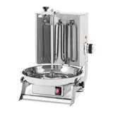Royal Catering RCEK-46 Dönergrill 2000 W bis zu 8 kg 130 °C 2,5 U/min Fleisch Gyrosgrill Dönermaschine Kebabgrill Gyros-Drehspieß