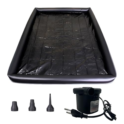 Liebesdecke Wasserdicht für Sex 180x200 Aufblasbares Erotik Bettlaken Sexdecke für Paare Weiche Wasserfeste Decke für Sex BDSM Liebesbett mit Elektrischer Luftpumpe EU-Stecker