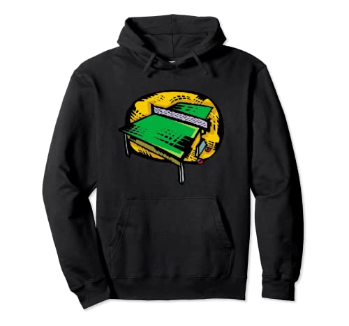 Tischtennis-Spielfeld Pullover Hoodie