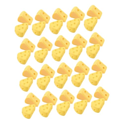 JOINPAYA 40St Hilfskäse Käsekuchen Dekoration: Plastik Yellow Dessert Spielzeug Kuchen Dekorationsideen Künstliches Brot zum Ausstellen Requisiten zur Lebensmitteldekoration,DIY Requisiten FüR Party