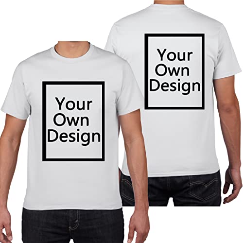 Individuelle T-Shirts für Männer/Frauen entwerfen Sie Ihr eigenes Shirt fügen Sie Text/Bild/Logo hinzu, personalisiertes Baumwoll-T-Shirt auf, Foto vorne/hinten