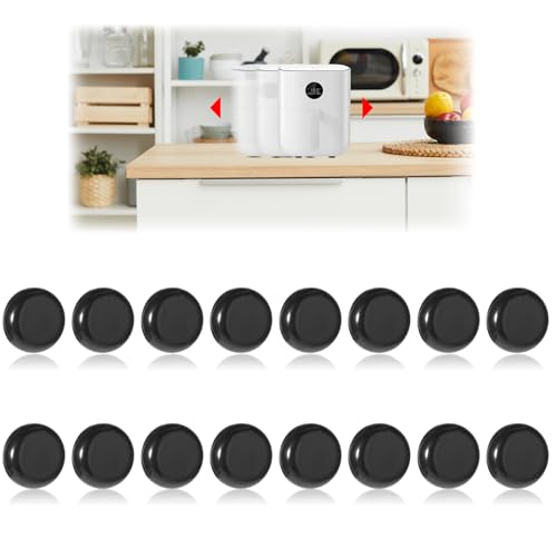 Appliance Slider, 16 Stück Appliance Sliders for Kitchen Appliances Unsichtbares Gleiter Mini Rollen für Küchengeräte Selbstklebend Gleiter für Küchengeräte, für Kaffeemaschine Luftfritteuse Mixer