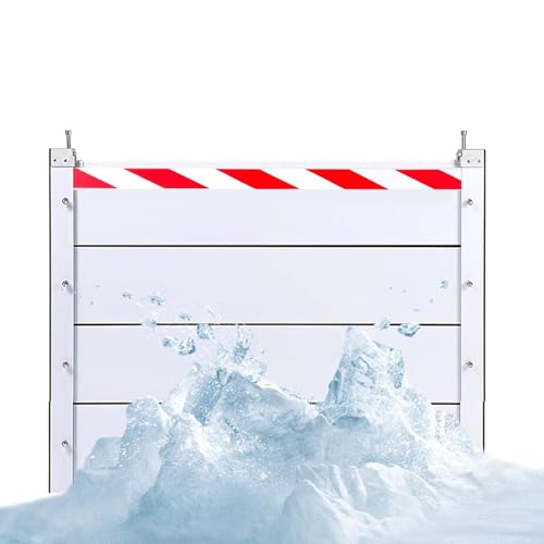 Abnehmbarer Temporärer Hochwasserschutz For Haustür/Terrassentür/Haus/Gewerbestandort/Garage, Wetterfeste Aluminium-Wasserstopper-Schallwand Wasserpräventionssystem(64 * 20)