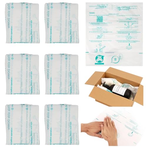 Schaumstoffbeutel für den Versand, 6 Stück, 40,6 x 35,6 cm, expandierender Schaumstoff für den Versand, schnell erweiterbare Schaumstoffverpackungsbeutel, Verpackung, Versand und Versandlösungen