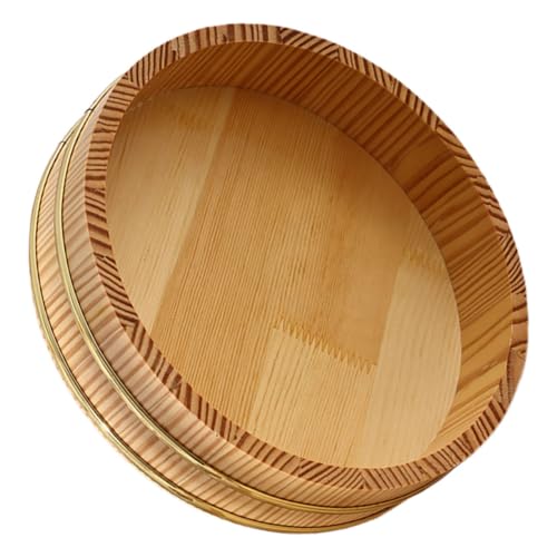 WEKADRIN Sushi-eimer Sushi Oke Reisschale Obstkübel Aus Holz Sawara Sushi-reis-mischbehälter Hangiri-reis-mischbehälter Reisfass Traditionelles Hangiri Aus Holz Brot-servierkorb Hölzern