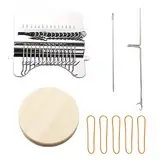 Allazone Darning Loom Machine, Small Loom Speedweve, 12 Haken Speedweve Darning Loom für Kunstvolle DIY Muster, Reparaturkleidung