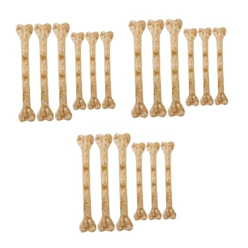 PRETYZOOM 3 Sätze Simulierte Knochendekorationen Halloween-vasenfüller Schädel-Halloween- Kleine Skelette Knochenstütze Mini-Knochen Zum Basteln Künstlicher Knochen Plastik 6 Stück * 3