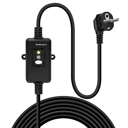 OAONAN FI Schutzschalter Steckdose Fehlerstrom Schutzschalter Stecker, Personenschutz-Adapter, Personenschutzstecker, Schutzkontaktstecker mit Verlängerung Kabel 1.5m für Haushalt Geräte, Werkzeuge