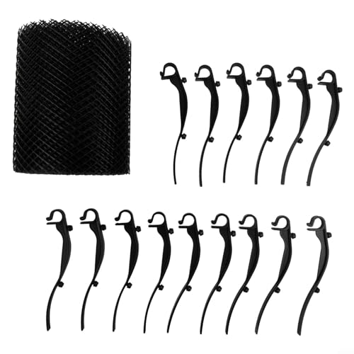 Rolls Dachrinnenschutz und sauber, verhindert Rost und Korrosion, perfekt für die Wartung von Wasserprodukten und Serikultur (Breite 18 cm x Länge 8 m (Breite 16 cm x Länge 6 m (15 Nägel)