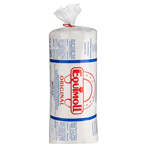Equimoll Original Mullwattenrolle für Pferde 6m x 40cm | Mullbinde Angussverband Kompressen-Rolle aus Premium Baumwolle-Viskose-Mix [1 Rolle]