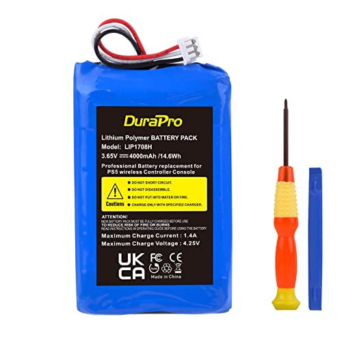 DuraPro 4000mAh LIP1078 Battery Akku for Sony PS5 Playstation 5 DualSense Wireless Controller