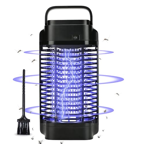Insektenvernichter Elektrisch, Mückenlampe 18W 4200V, Insektenfliegenkiller Mückenzapper für drinnen und draußen, wasserdichter Mückenkiller für Fliegen, Fliegenfalle Elektrisch, Outdoor & Indoor