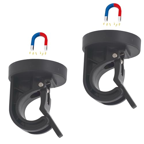 YYST Magnetische Gardinenstangenhalterung, magnetische Gardinenstangenhalterungen für Gardinenstangen bis zu 1,9 cm (3/4 Zoll) (2 Stück)