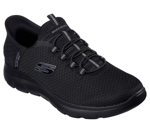 Skechers Summits High Range Herren Sneakers , Black Mesh Trim Black, 42 EU