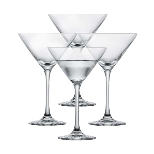 SCHOTT ZWIESEL Martiniglas Bar Special (4er-Set), klassische Martini Gläser, spülmaschinenfeste Tritan-Kristallgläser, Made in Germany (Art.-Nr. 123658), Klar, Kristall