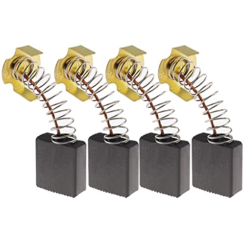 ECSiNG Kohlebürsten 7x17x17mm Kompatibel mit Rexon M2500A Gehrungssäge Elektrowerkzeug Ersatzteile Elektrowerkzeug Zubehör 2 Paar