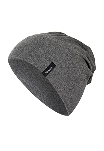 Sterntaler OCS Beanie melange - Lässige Slouch Beanie Mütze aus Melange Singlejersey (Bio) - Unisex Kopfbedeckung - variabel tragbar - Baby und Kinder Übergangsmütze - asphalt, Größe 55