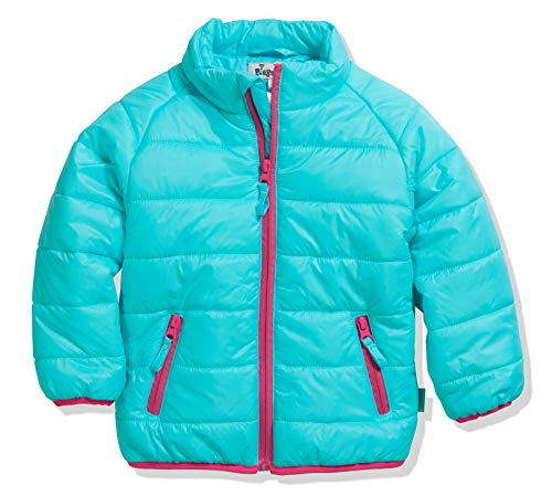 Playshoes Unisex Kinder Steppjacke Outdoor-Jacke, Türkis, 140 EU
