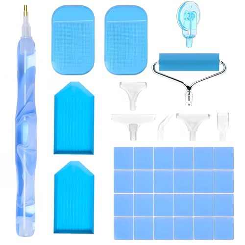 ElevaPulse 32 Stück Diamond Painting Stift, Diamond Painting Zubehör Für DIY Diamantmalerei Stickerei Nagelwerkzeug Painting Craft, Zubehör Diamond Paintinggeeignet Für Erwachsene Und Kinder