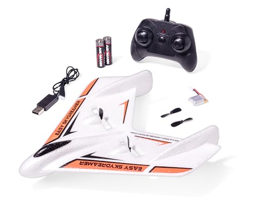 Carson 500505036 Easy Skydreamer 2.4G 100% RTF orange- ferngesteuertes Flugmodell, RC Flugzeug, Robustes RTF (Ready to Fly) Modell für Einsteiger, inkl. Batterien und Fernsteuerung