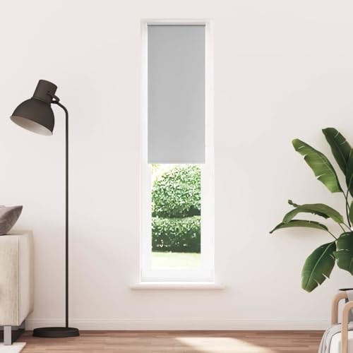 Verdunkelungsrollo Hellgrau 60x210 cm - 100% Polyester, lichtdicht & langlebig - Perfekt für Schlafzimmer & Wohnzimmer