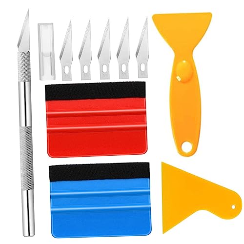 Happyyami 1Satz Auto Tönungsfilm Werkzeug Teilig Langlebiges für Fensterfolierung Rakel und Schaber für Verschiedene Anwendungen und
