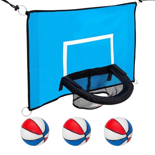 Trampolin Basketballkorb, Trampolin Basketball Dunking Hoop, Weiches Basketballtor Trampolins Mit 3 Basketball Und 1 Pumpe, Für Innen Und Außenbereich