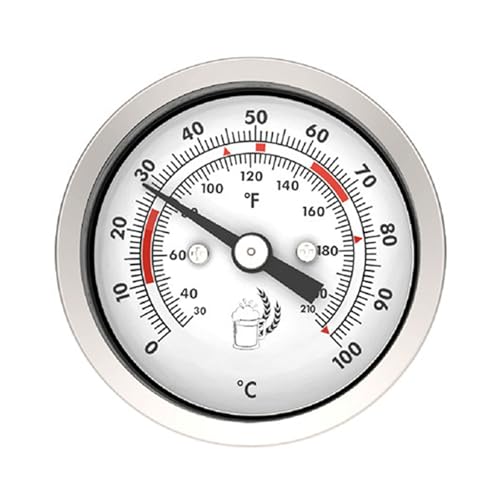 Thermometer zum Brauen und zur Weinherstellung, 20 ℃ - 120 °C, Doppelskala, leicht zu lesen, Gärung, selbstgebrautes Essential