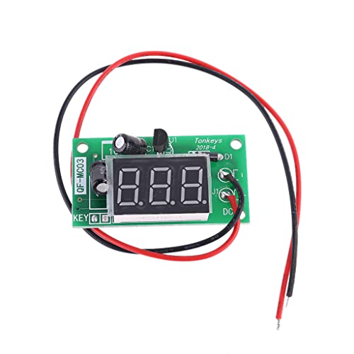 caoxhenr Digitales Zählermodul DC 12V Power-ON Zählermodul Akkumulator 3-Bit rot 0,9 cm Digitales Röhrendisplay Trigger Zähler Modul Akkumulator