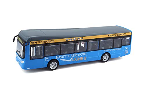 Bburago | City Bus | Flughafen-Shuttle mit zu öffnenden Türen | Reproduktion von Miniaturen im Maßstab 1:64 | Rot | Spielzeug für Kinder ab 3 Jahren – zum Sammeln | 32103