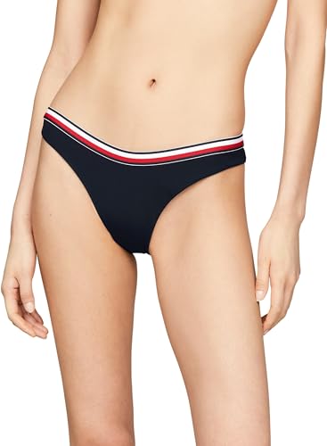 Tommy Hilfiger Cheeky High Leg Bikini Bikini-Bademode Damen, Blau (Desert Sky), XL
