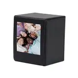 HIYQIN Fototasche für Instax Square SQ Film, Square Bildhalter Foto-Aufbewahrungsbox Kompatibel mit Fujifilm Instax Square SQ1 SQ20 SQ40 SQ10 SQ6 SP-3 Sofortbildkameras – Braun